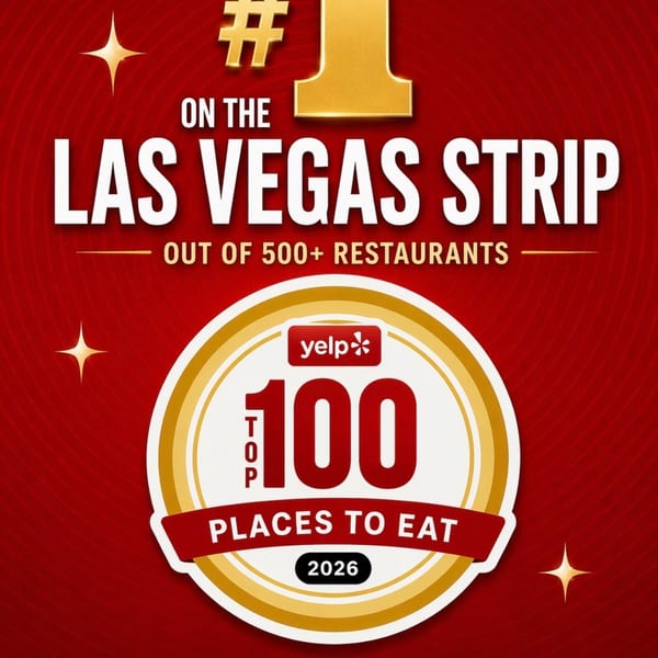 Rock N' Potato ranked #1 on the Las Vegas Strip and in Yelp's Top 100 Places to Eat 2026.
