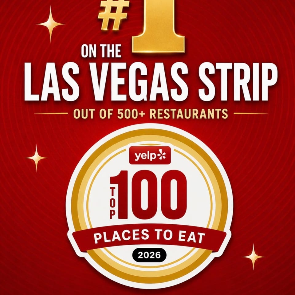 Rock N' Potato ranked #1 on the Las Vegas Strip and in Yelp's Top 100 Places to Eat 2026.