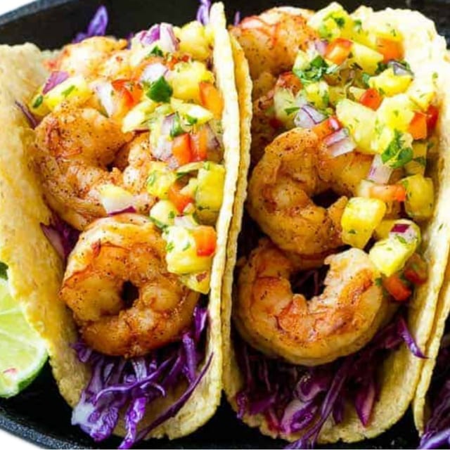 Shrimp Tacos.